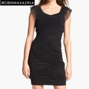 BCBGMaxAzria Black Briana Cocktail Dress